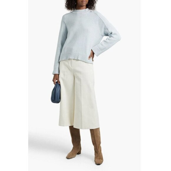 Rosetta Getty Cotton Blend Sky Blue High Low Sweater XS/S NWT - Picture 1 of 14